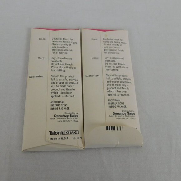 4 Packs Wrights Talon Seam Binding Tape Blue Purple Stretch Lace Nylon Rayon - Picture 3 of 7